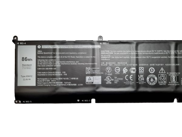 Dell XPS 9500 9510 9520  Inspiron 16 86wh 6 Cell Battery 69KF2 70N2F Online Sale