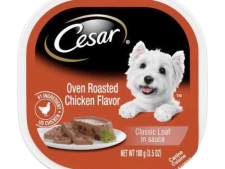 Cesar Oven Roasted Chicken Flavor 3.5 Oz (Case of 24) by Pedigree Cheap