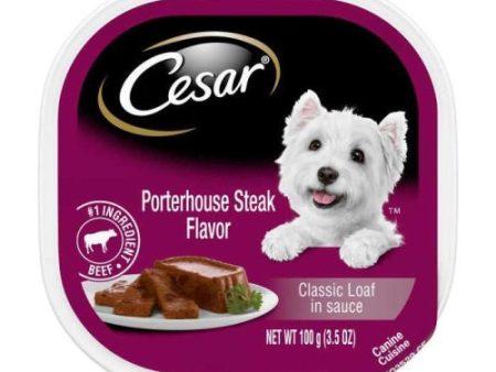 Cesar Porterhouse Steak Flavor In Meaty Juices 3.5 Oz (Case of 24) by Pedigree Fashion