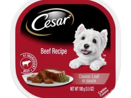 Cesar With Beef In Meaty Juices 3.5 Oz (Case of 24) by Pedigree Online now