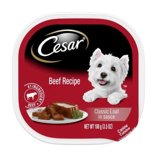 Cesar With Beef In Meaty Juices 3.5 Oz (Case of 24) by Pedigree Online now