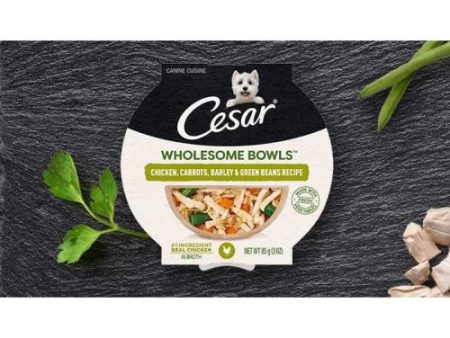 Cesar Wholesome Bowls Chicken,Carrot,Barley & Green Beans 3 Oz (Case of 10) by Pedigree For Cheap