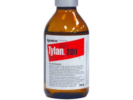 Tylan 200 Tylosin Antibiotic for Cattle and Swine 250 ML by Elanco Cheap